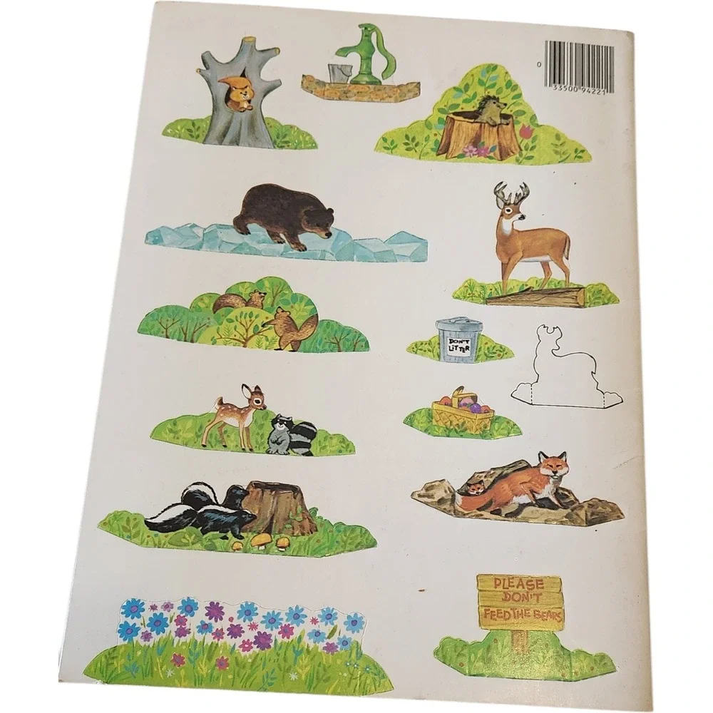 Whitman‎ Book Tiny Campsite Press Out Book 1978 Vintage Fold Out Scenes Figures